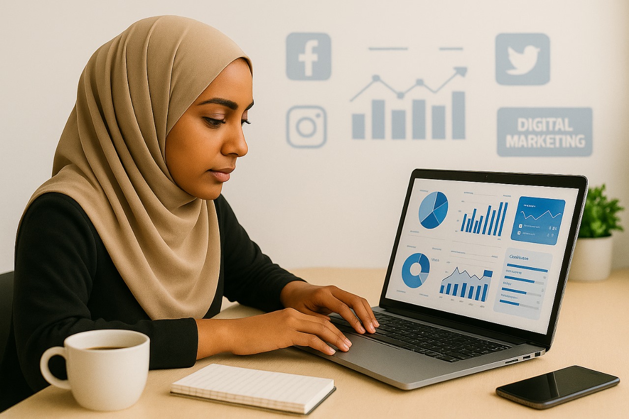 Mastering Digital Marketing Gabaa Dijitaalaa irratti dandeettii guddaa qabaachuu: Qajeelfama Jalqabdootaaf